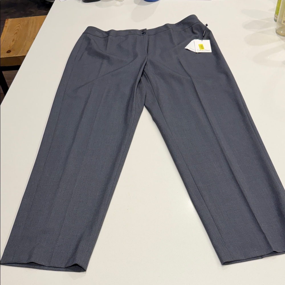 Calvin Klein Gray Women's Trousers
